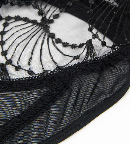 SUBBLIME - 955229 BODY TRANSPARENT AVEC DENTELLE CREUSE NOIR L/XL by SUBBLIME BODIES