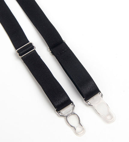SUBBLIME - 955236 ENSEMBLE SOUTIEN-GORGE BONDAGE NOIR AVEC JARRETELLE S/M by SUBBLIME SETS