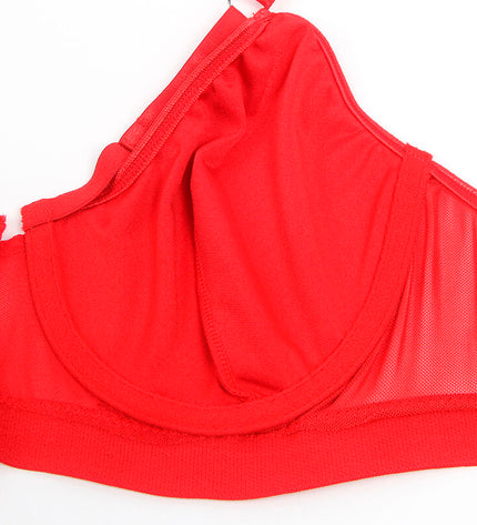 SUBBLIME - 955250 ENSEMBLE SOUTIEN-GORGE BONDAGE ROUGE AVEC JARRETELLES S/M by SUBBLIME SETS