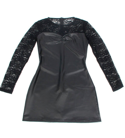 SUBBLIME - 955595 ROBE À MANCHES LONGUES AVEC DENTELLE NOIRE S/M by SUBBLIME DRESSES