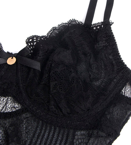 SUBBLIME - 955625 BODY EN DENTELLE AVEC FERMETURE EN BAS NOIR L/XL by SUBBLIME BODIES