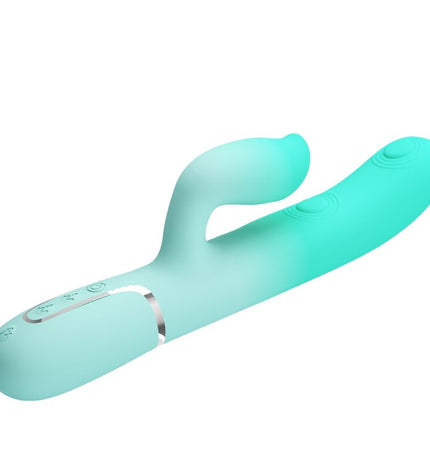 PRETTY LOVE - VIBRATEUR LAPIN MULTIFONCTION GIGI VERT AQUA by PRETTY LOVE FLIRTATION