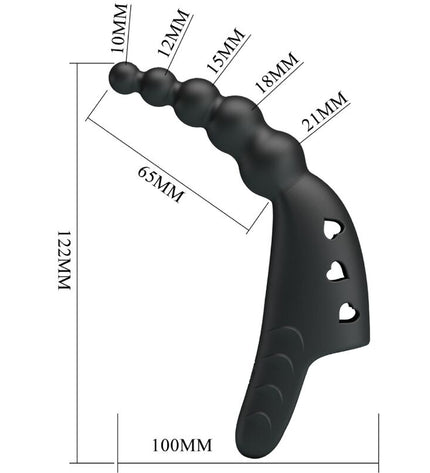 PRETTY LOVE - JORDIN FINGER VIBRATOR 10 VIBRATIONS NOIR by PRETTY LOVE