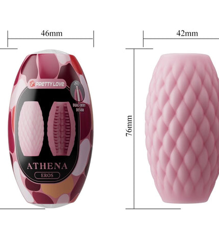 PRETTY LOVE - MASTURBATEUR POUR HOMME EN SILICONE ATHENA EROS ROSE by PRETTY LOVE