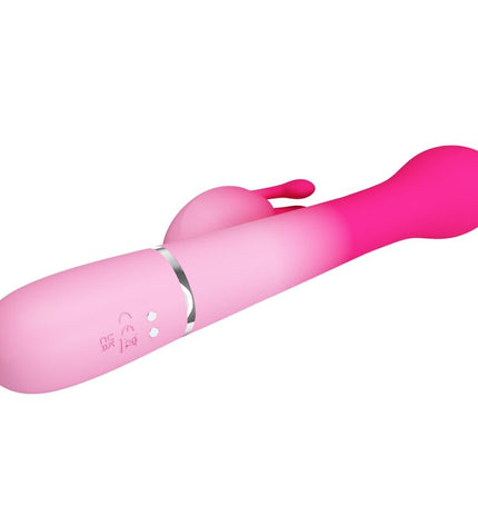 PRETTY LOVE - VIBRATEUR LAPIN MULTIFONCTION 3 EN 1 DEJON ROSE by PRETTY LOVE