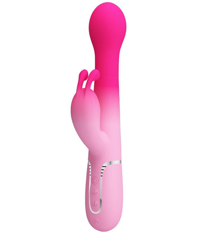 PRETTY LOVE - VIBRATEUR LAPIN MULTIFONCTION 3 EN 1 DEJON ROSE by PRETTY LOVE