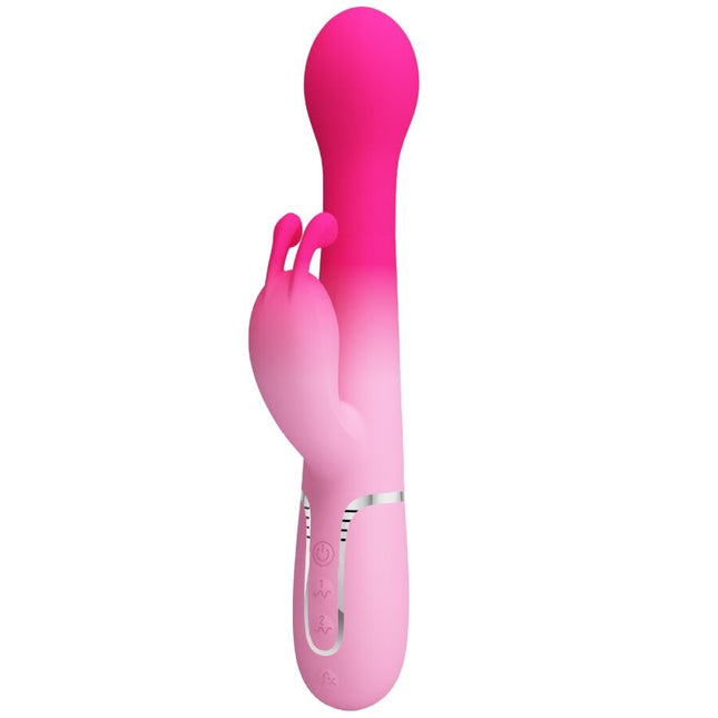 PRETTY LOVE - VIBRATEUR LAPIN MULTIFONCTION 3 EN 1 DEJON ROSE by PRETTY LOVE