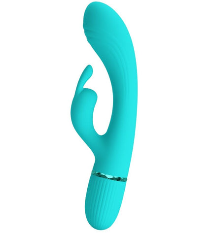 PRETTY LOVE - VIBRATEUR SCOCCO LAPIN TURQUOISE by PRETTY LOVE FLIRTATION