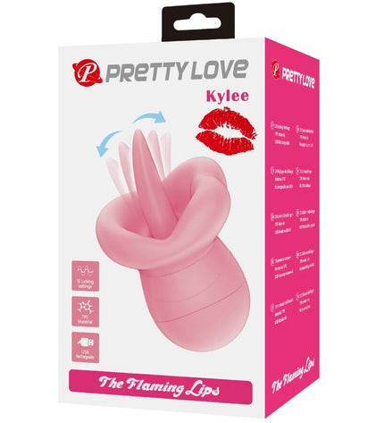 PRETTY LOVE - STIMULATEUR DE CLITORIS KYLEE TONGUE 10 VIBRATIONS ROSE NUDE by PRETTY LOVE