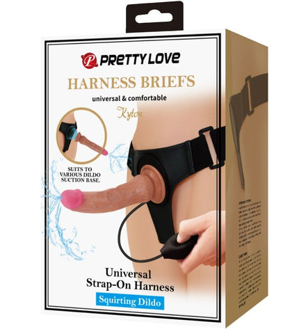 PRETTY LOVE - CULOTTE HARNAIS UNIVERSELLE KYTON AVEC GODE SQUIRTING 19 CM MULATO by PRETTY LOVE