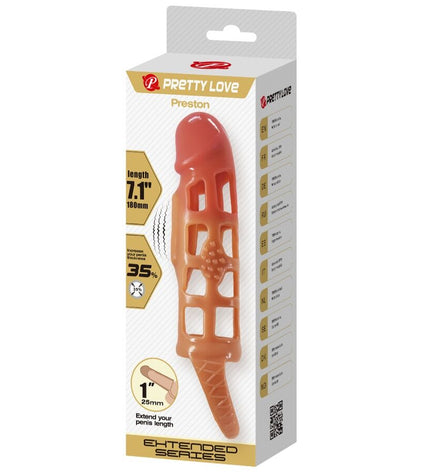 PRETTY LOVE - MANCHON PÉNIS VIBRANT PRESTON 18 CM by PRETTY LOVE