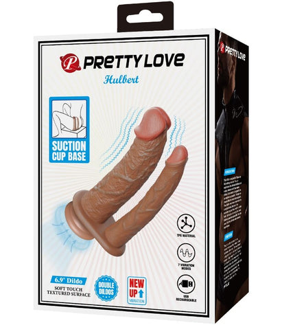 PRETTY LOVE - HULBERT DOUBLE GODE RÉALISTE AVEC VIBRATION MULATO by PRETTY LOVE