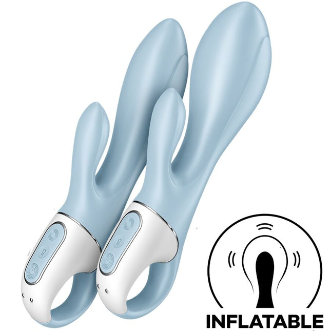 SATISFYER - AIR PUMP BUNNY 1 VIBRATEUR GONFLABLE LAPIN BLEU by SATISFYER VIBRATOR