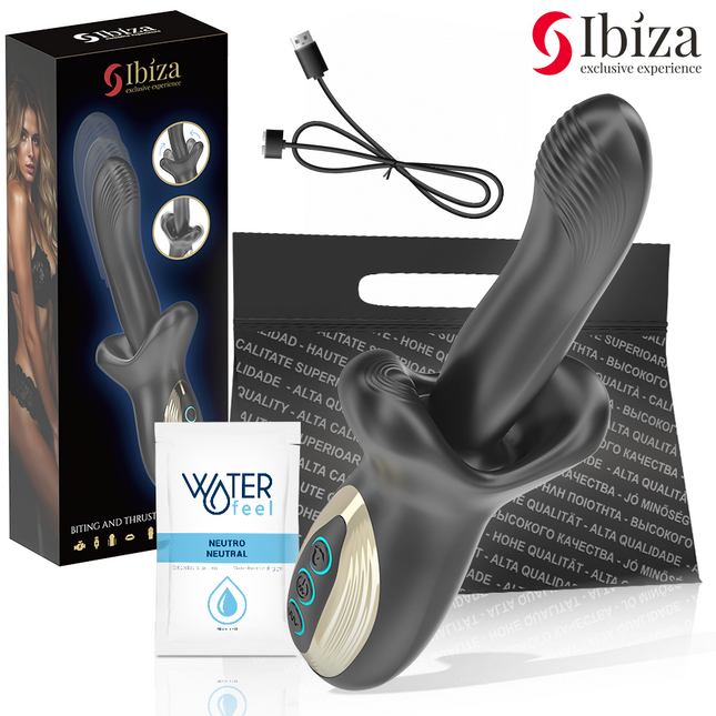 IBIZA - VIBRATEUR PUISSANT AVEC EFFET DE POUSSÉE ET DE MORSURE by IBIZA TECHNOLOGY