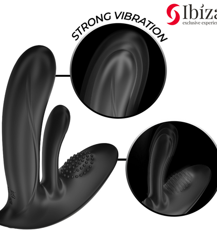 IBIZA - VIBRATEUR PORTABLE AVEC STIMULATION DU POINT G ET DU CLITORIS AVEC TÉLÉCOMMANDE by IBIZA TECHNOLOGY
