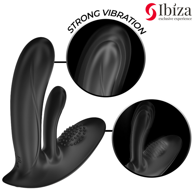 IBIZA - VIBRATEUR PORTABLE AVEC STIMULATION DU POINT G ET DU CLITORIS AVEC TÉLÉCOMMANDE by IBIZA TECHNOLOGY