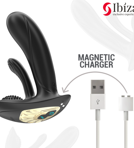 IBIZA - VIBRATEUR PORTABLE AVEC STIMULATION DU POINT G ET DU CLITORIS AVEC TÉLÉCOMMANDE by IBIZA TECHNOLOGY