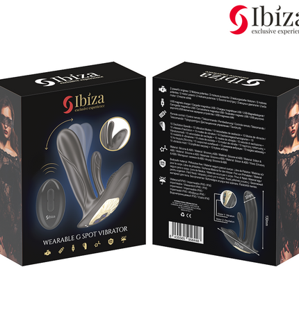 IBIZA - VIBRATEUR PORTABLE AVEC STIMULATION DU POINT G ET DU CLITORIS AVEC TÉLÉCOMMANDE by IBIZA TECHNOLOGY