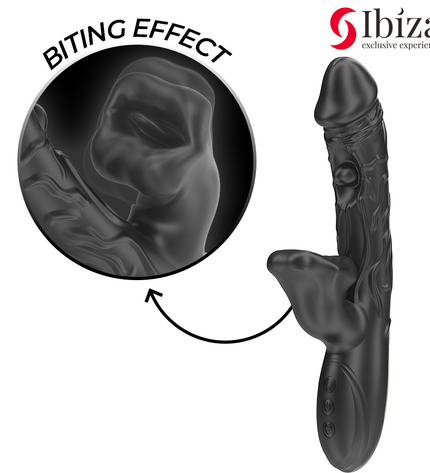 IBIZA - VIBRATEUR ET STIMULATEUR DE CLITORIS AVEC EFFET DE MORDRE ET DE ROTATION by IBIZA TECHNOLOGY