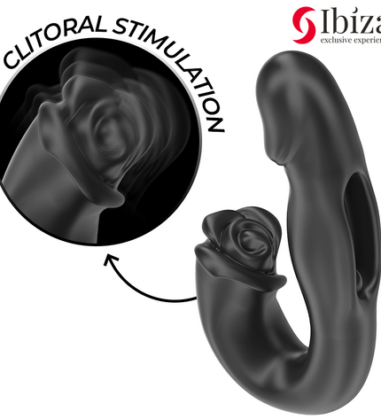 IBIZA - ROSE VIBRATEUR EFFET FLICKING ET STIMULATEUR DE CLITO by IBIZA TECHNOLOGY