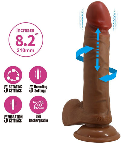 BAILE - ABEL GODE RÉALISTE 21 CM MULÂTRE by BAILE VIBRATORS