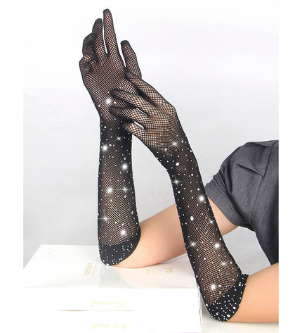 SUBBLIME - 957469GANTS SHINE TRANSPARENTS NOIRS S/M by SUBBLIME ACCESORIES