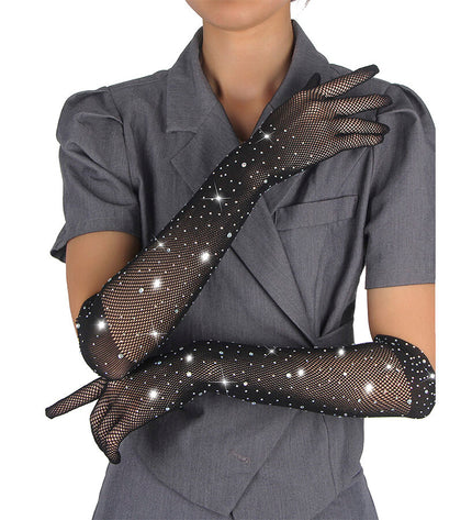 SUBBLIME - 957469GANTS SHINE TRANSPARENTS NOIRS S/M by SUBBLIME ACCESORIES