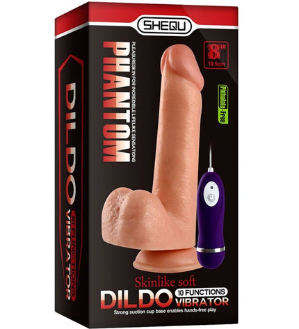 SHEQU - ADAM VIBRATEUR DILDO AVEC TÉLÉCOMMANDE 21 CM by SHEQU