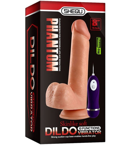 SHEQU - PHANTOM DILDO VIBRANT AVEC TÉLÉCOMMANDE 20 CM by SHEQU