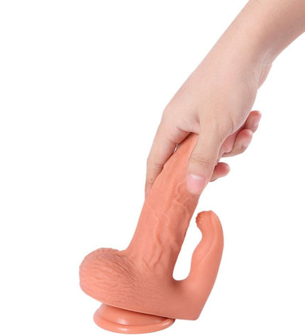 SHEQU - HAYDEN DILDO ET STIMULATEUR DE CLITORIS AVEC VIBRATION ET TÉLÉCOMMANDE 16 CM by SHEQU