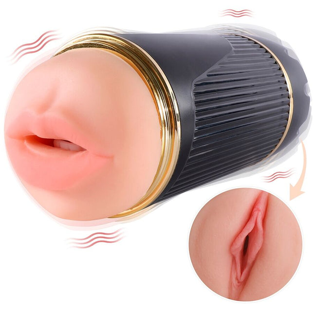 SHEQU - KAY DOUBLE MASTURBATEUR AVEC DOUBLE VIBRATION DE LA BOUCHE ET DU VAGIN by SHEQU