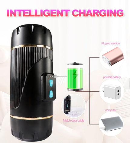 SHEQU - KAY DOUBLE MASTURBATEUR AVEC DOUBLE VIBRATION DE LA BOUCHE ET DU VAGIN by SHEQU