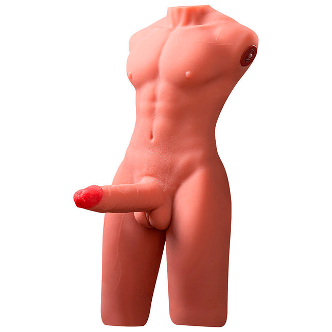 XISE - JASON DEMI-CORPS TORSE MASCULIN RÉALISTE AVEC MOUVEMENTS DE POUSSÉE ET DE VIBRATION 55 CM by XISE