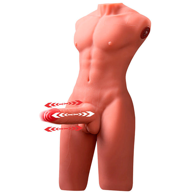 XISE - JASON DEMI-CORPS TORSE MASCULIN RÉALISTE AVEC MOUVEMENTS DE POUSSÉE ET DE VIBRATION 55 CM by XISE