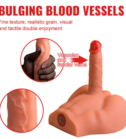 XISE - PEEL DILDO ASS MASTURBATEUR RÉALISTE À PILULE AVANT AVEC POUSSE 17,5 CM by XISE