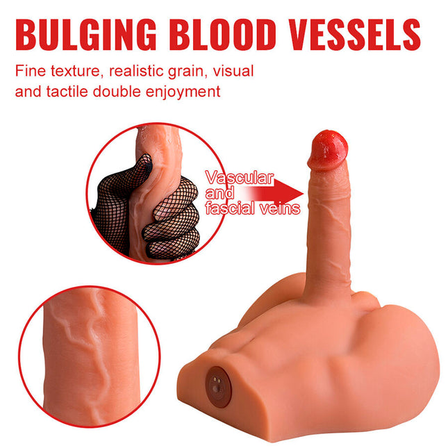 XISE - PEEL DILDO ASS MASTURBATEUR RÉALISTE À PILULE AVANT AVEC POUSSE 17,5 CM by XISE