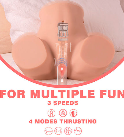 XISE - DANAE MASTURBATEUR VAGINAL RÉALISTE À VIBRATION MULTI-POSITIONS by XISE