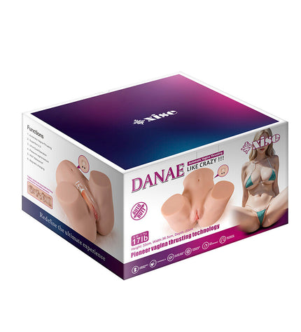 XISE - DANAE MASTURBATEUR VAGINAL RÉALISTE À VIBRATION MULTI-POSITIONS by XISE