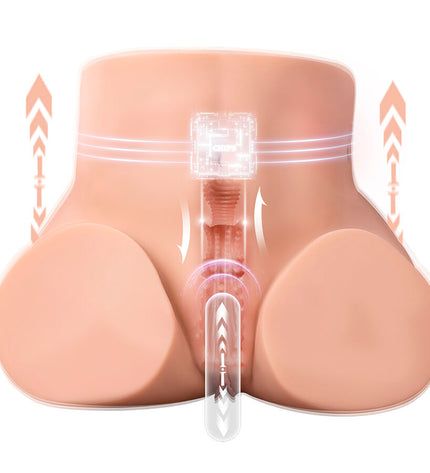 XISE - ETHEL MASTURBATEUR VAGINAL RÉALISTE À VIBRATION MULTI-POSITIONS by XISE