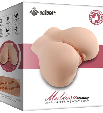 XISE - MELISSA MASTURBATEUR RÉALISTE MULTI-POSITIONS POUR VAGIN ET ANUS by XISE