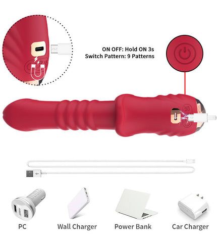 ARMONY - POINT A DILDO VIBRATEUR STIMULANT ROUGE by ARMONY VIBRATORS