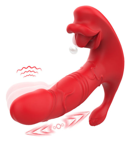ARMONY - VIBRATEUR ANAL CULOTTE STIMULATEUR POINT C ET G TÉLÉCOMMANDE ROUGE by ARMONY WEARABLES