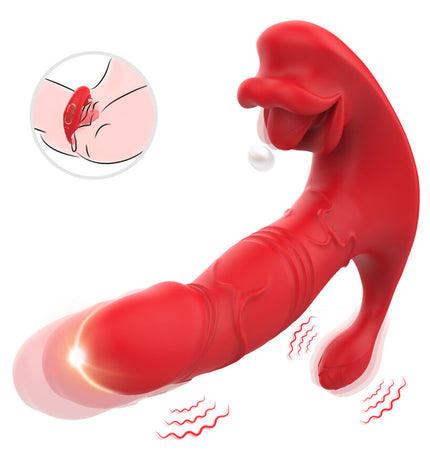 ARMONY - VIBRATEUR ANAL CULOTTE STIMULATEUR POINT C ET G TÉLÉCOMMANDE ROUGE by ARMONY WEARABLES