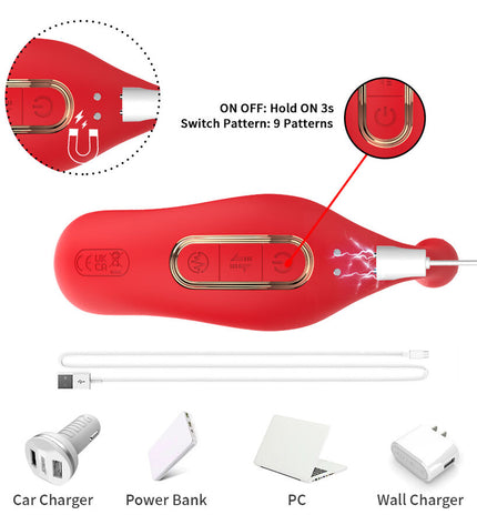 ARMONY - VIBRATEUR ANAL CULOTTE STIMULATEUR POINT C ET G TÉLÉCOMMANDE ROUGE by ARMONY WEARABLES