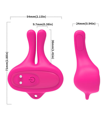 ARMONY - PINCES À TÉTONS MAGNÉTIQUES VIBRATOIRES EN FORME DE LAPIN ROSE by ARMONY STIMULATORS