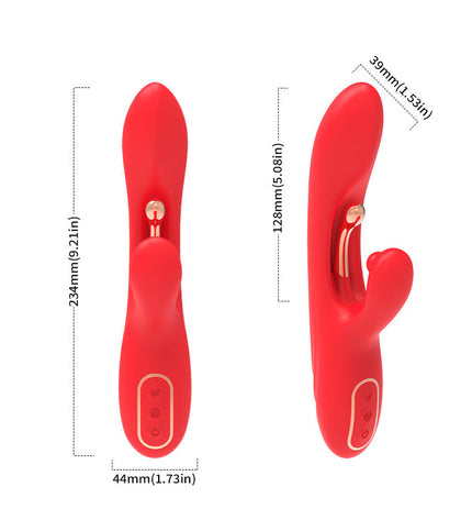 ARMONY - VIBRATEUR STIMULATEUR POINT G ET CLITORIS AVEC LANGUE OSCILLANTE ROUGE by ARMONY VIBRATORS