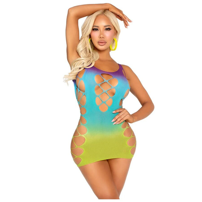 LEG AVENUE - MINI ROBE SANS COUTURE AVEC OUVERTURES OCÉAN by LEG AVENUE DRESSES