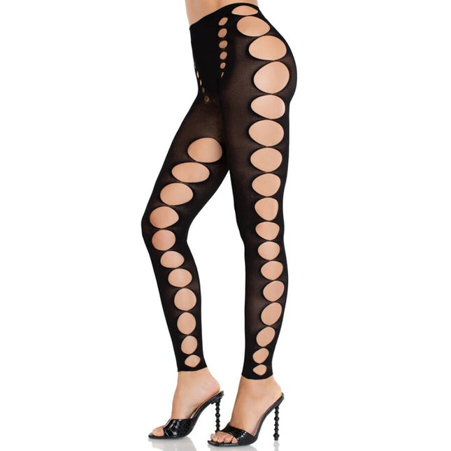 LEG AVENUE - BAS OPAQUES SANS COUTURE ET SANS BRETELLES NOIRS by LEG AVENUE HOSIERY