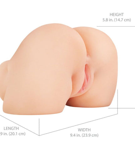 PDX ELITE - SHAKETHAT ASS MASTURBATEUR RÉALISTE VAGIN ET ANUS AVEC VIBRATION by PDX ELITE