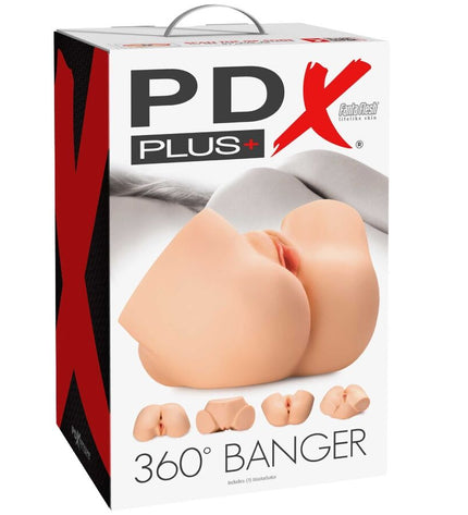 PDX PLUS - MASTURBATEUR ANAL ET VAGIN RÉALISTE 360 BANGER by PDX PLUS+